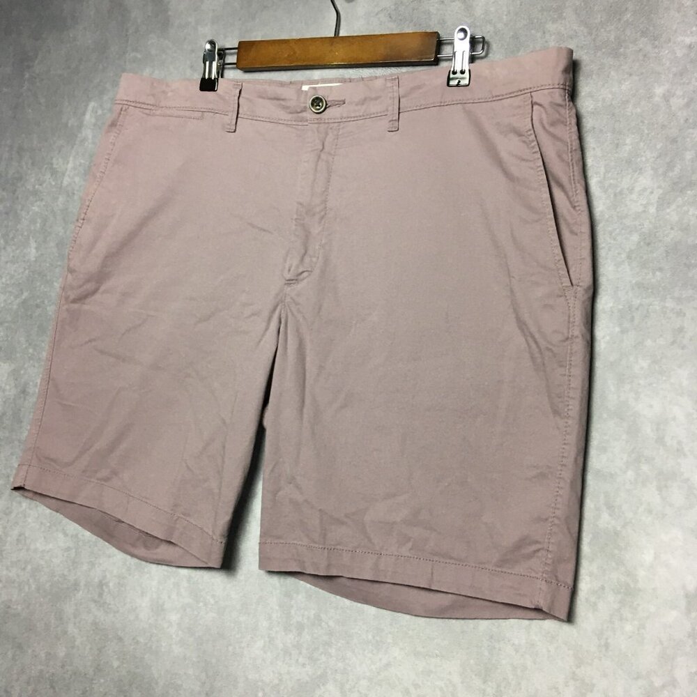 Goodfellow Mens Linden Shorts size 40 Dusty Purple Flat Front Pockets Stretch